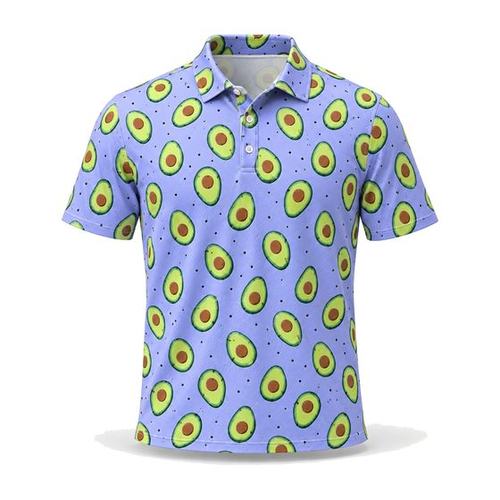 Avocado Printed Polo golf product by Maxido Golf