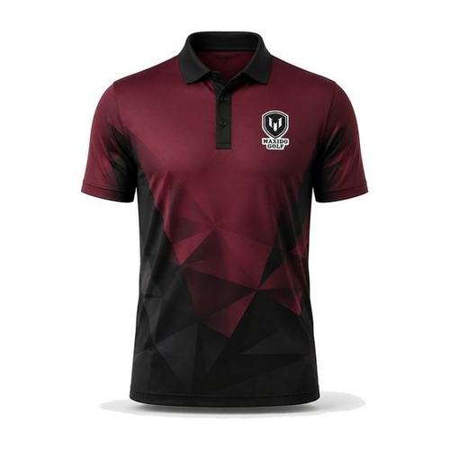 Facet Polo — Maroon golf product by Maxido Golf