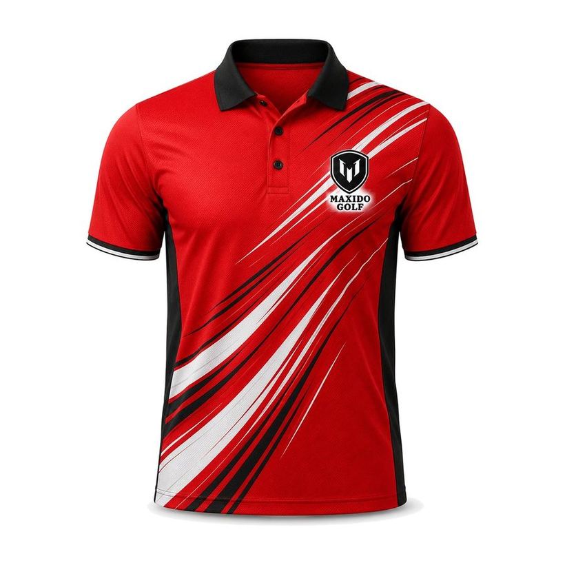Momentum Polo — Scarlet by Maxido Golf