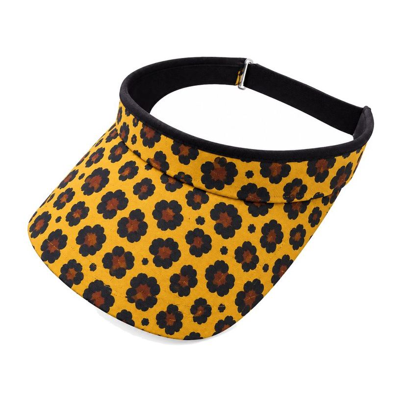 Mustard Leopard Visor by Maxido Golf